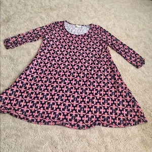 Simply southern pull over /or dress/pk & navy lg
